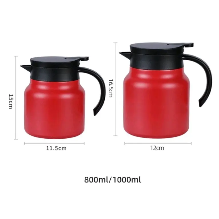 Bình pha trà, bình giữ nhiệt inox 316 size 1000ml tặng kèm chổi cọ vệ sinh bình 4