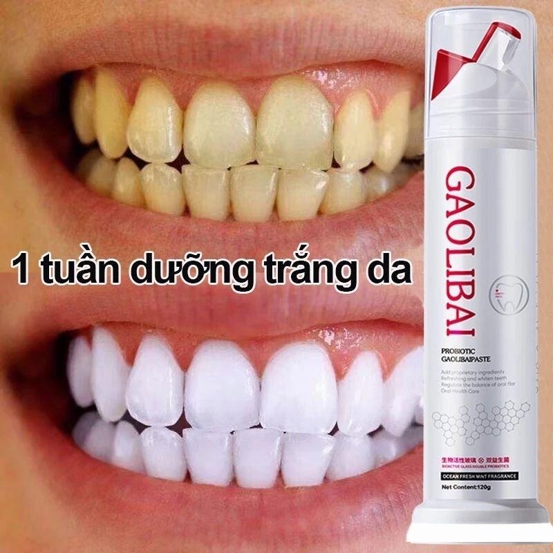 (Combo 2 Tuýp)Kem Đánh Răng Nano Bạc GAOLIBAI Làm Sạch Mảng Bám Cao Răng Và Giúp Trắng Răng 4