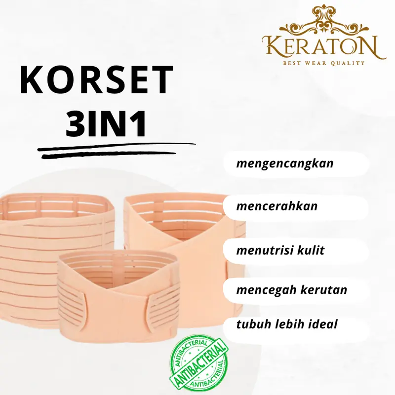 Korset Gurita PostPartum Stagen 3 in 1 Korset Melahirkan 0