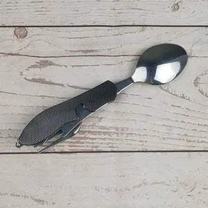 Sendok Garpu Pisau Swiss Army Tools Pocket Knife EDC 4 in 1 A011 Alat Camping