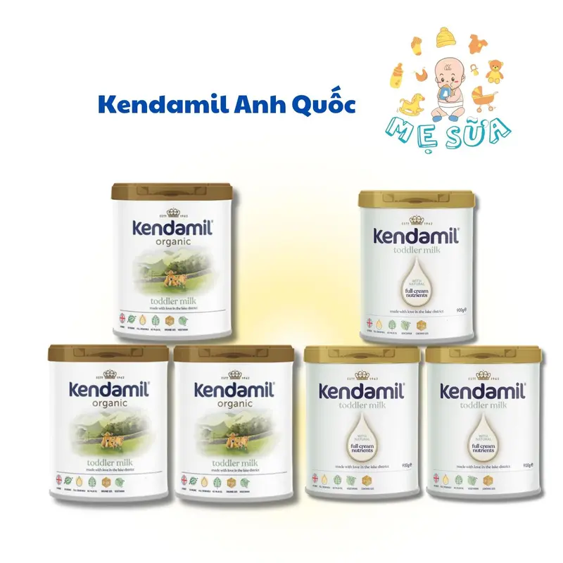 Sữa công thức Kendamil Organic và Classic 800g Milk 0
