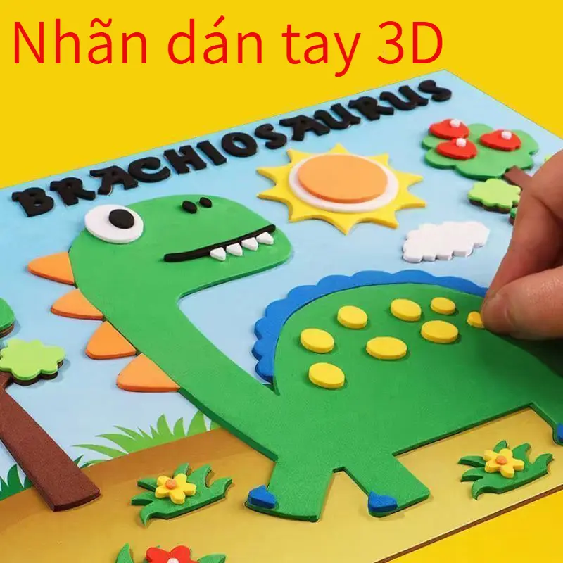 Hình dán Lập Thể 3D thủ công dành riêng cho trẻ em, Đồ chơi cho bé gái, Nghệ thuật tự làm, Thích hợp cho trẻ mẫu giáo