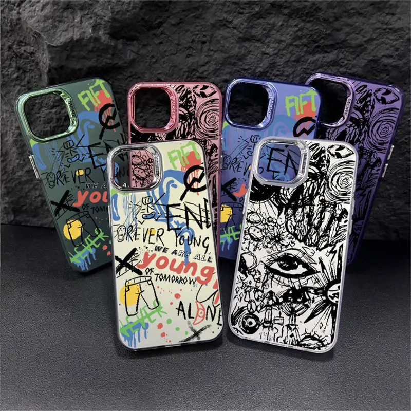 Case for Ponsel Buram IMD untuk Infinix Hot 40 Pro Hot40i 30i Smart 8 Pro Smart 7 6 5 Spark 20C Hot 10 Play 10Play 9play Spark GO 2023 P55 Kesing Luxury Black lines Premium Matte Hard Case 7