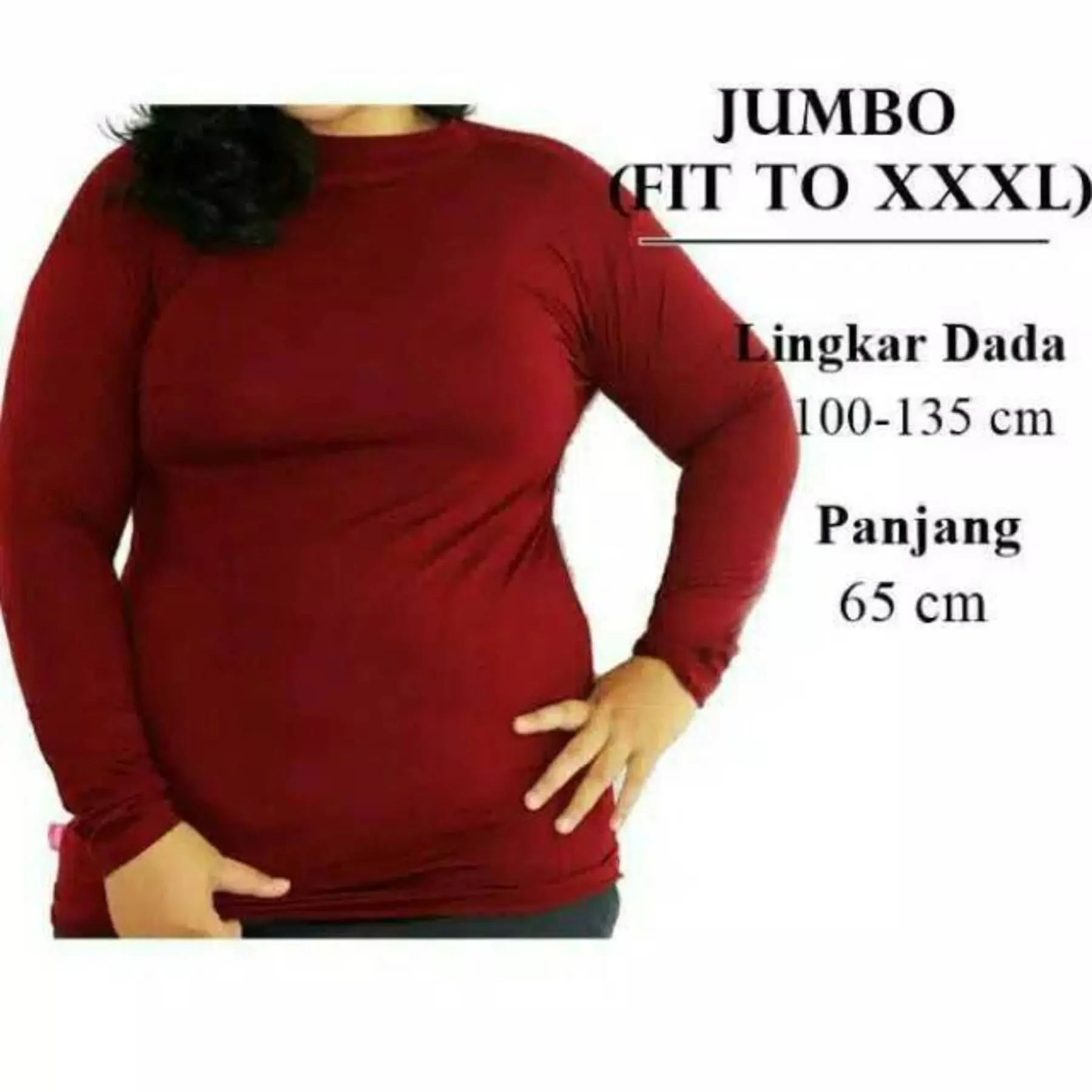 MANSET BAJU JUMBO XXL / INNER MANSET BASIC ATASAN BIG SIZE /  MANGSET DALAMAN KAFTAN /  MANSET KAOS JUMBO BAHAN SPANDEK
