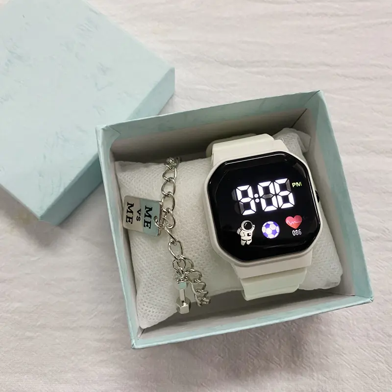 Watch Female Digital Display Harajuku Style Spaceman Led Calendar Good-looking Student Party Simple Fashion Electronic Watch