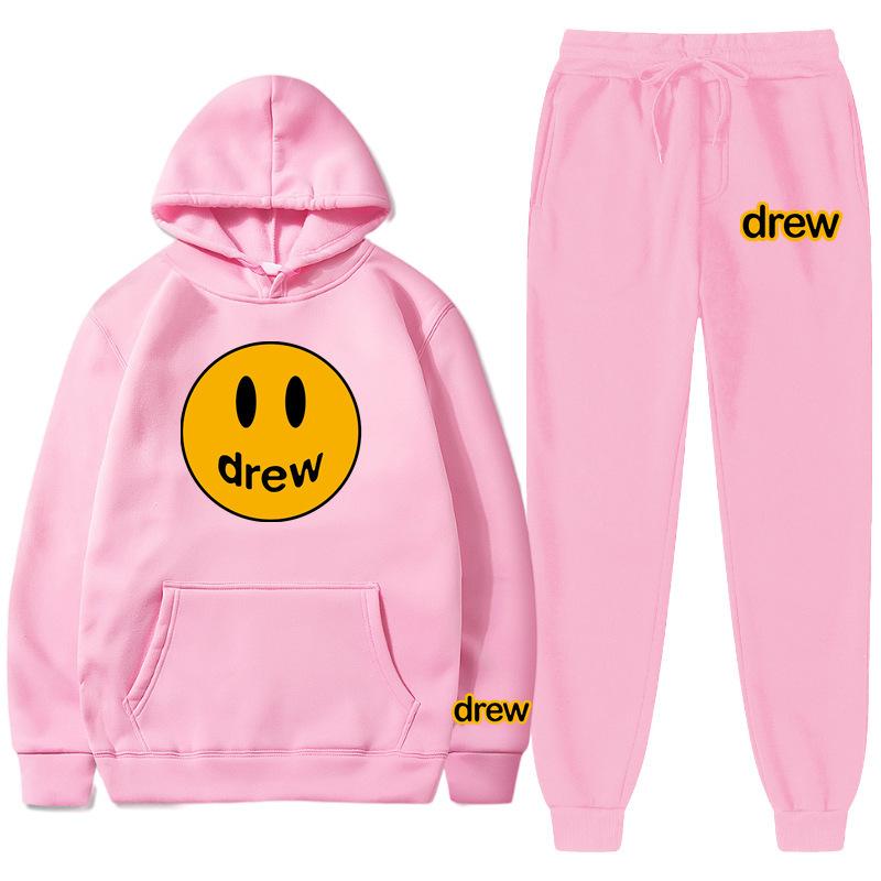 Product Introduction of Bộ Đồ Thể Thao Justin Bieber Drew, Dành Cho Nam, Thiết Kế Mặt Cười, Bộ Đồ Đi Chơi Dành Cho Nam 4