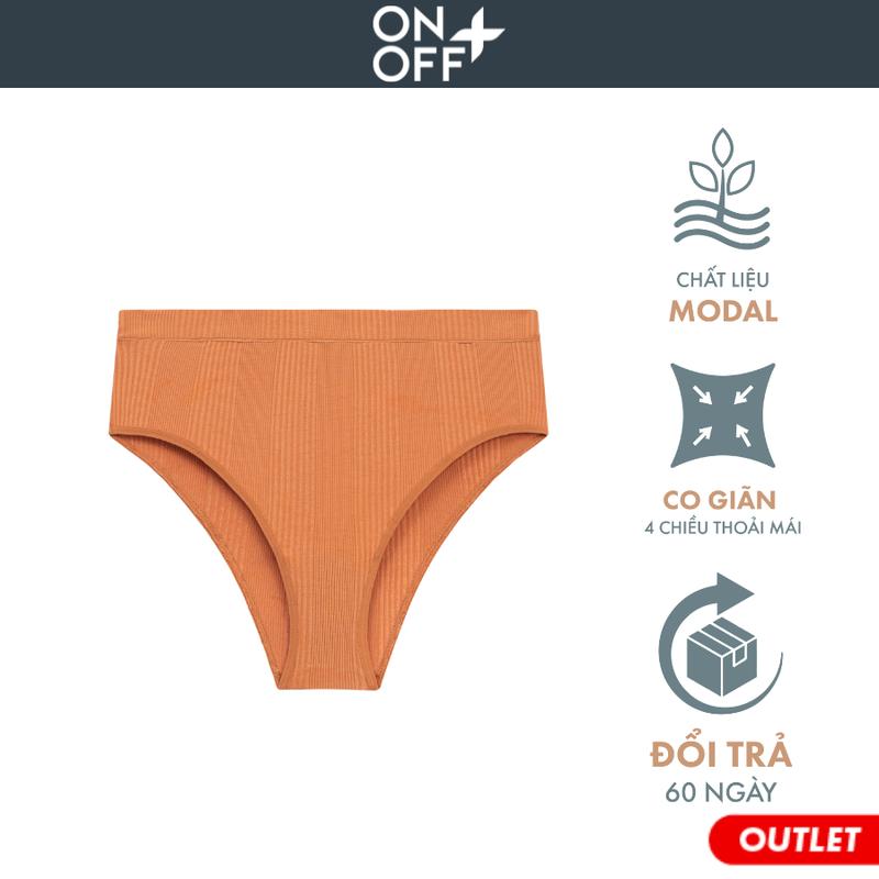 Outlet | Quần lót nữ modal rib dáng brief mềm mại, mịn màng ONOFF - 16UQ23A004 0