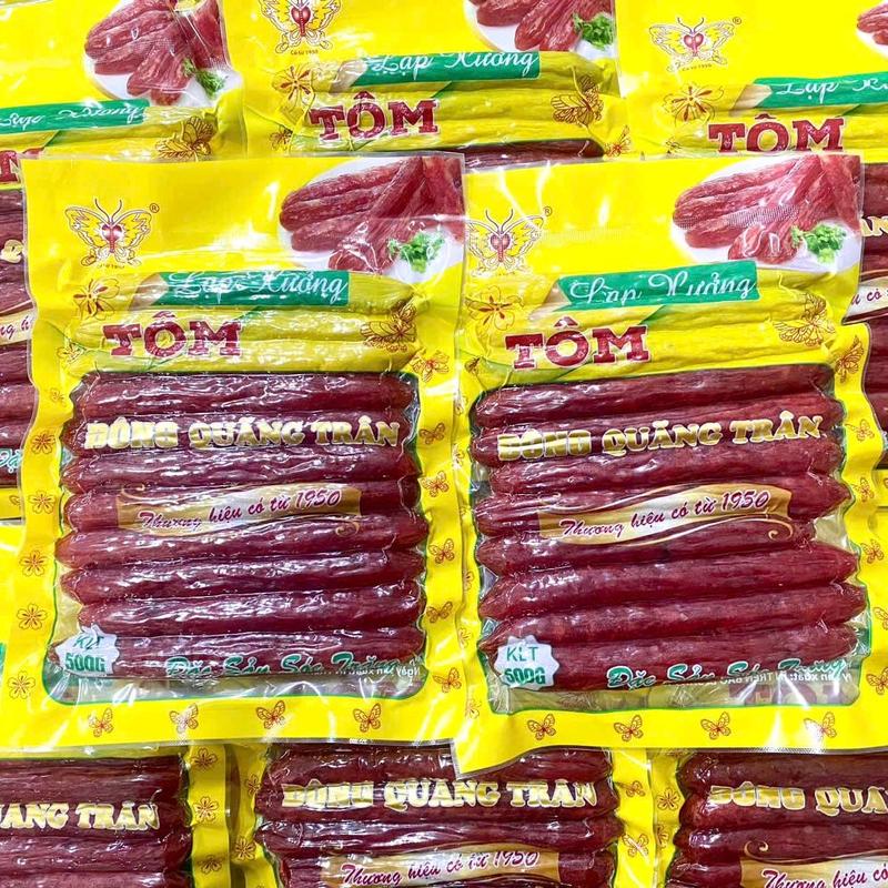 Lạp Xưởng TÔM 1Kg { 2Túi ĐÔNG QUÃNG TRÂN } Đặc Sản Sóc Trăng 3
