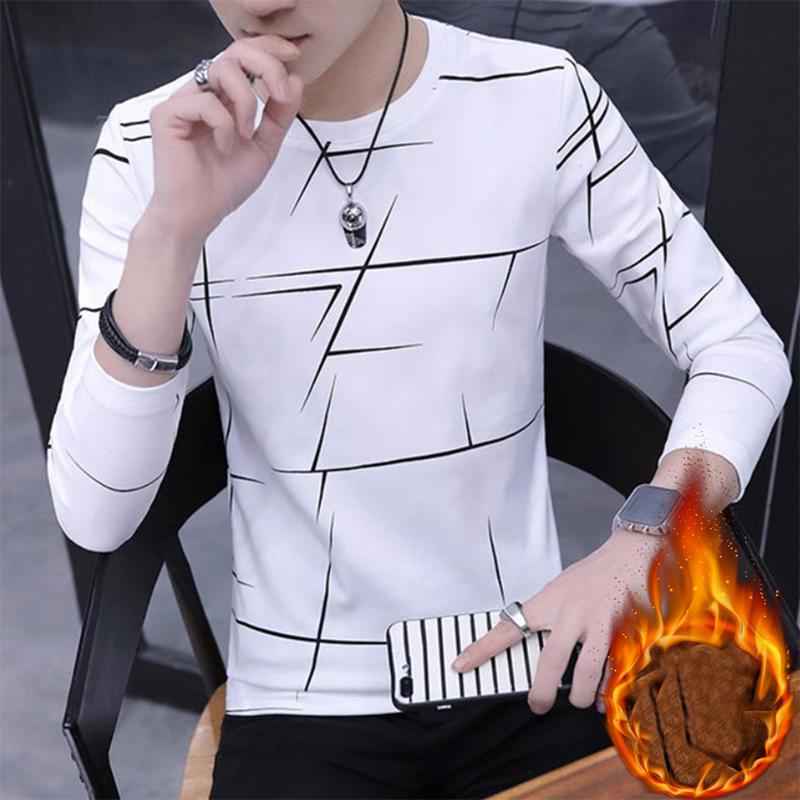 Áo Thun Nam, Tay Áo Dài, Cổ Tròn, Áo Chui Đầu, Mềm Mại Và Trẻ Trung, Ấm Áp Và Thoải Mái, Cổ Thuyền Áo Mùa Xuân Thường Ngày Để Mặc Hàng Ngày 6