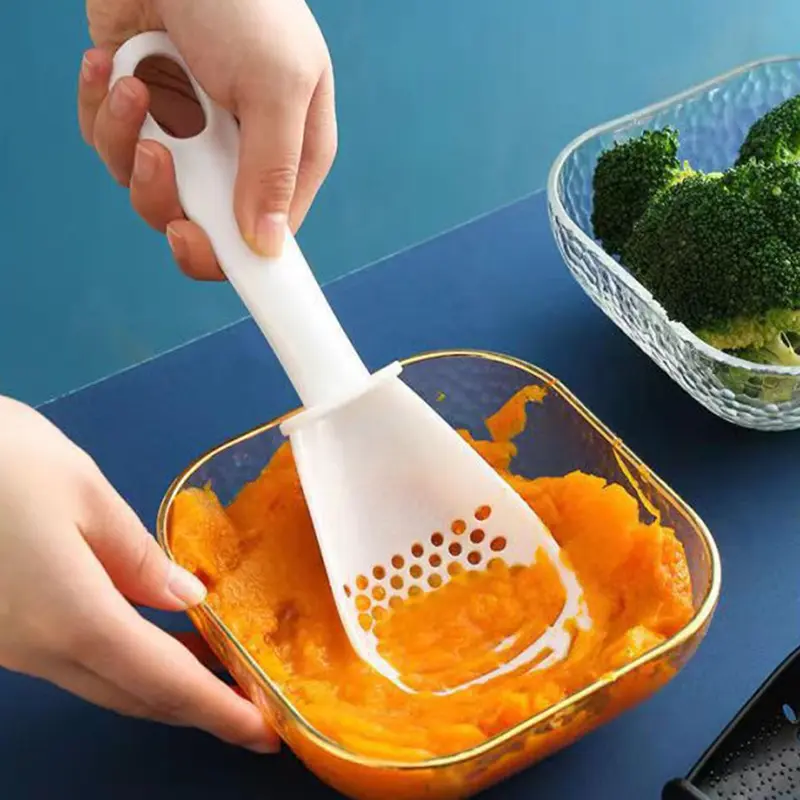 Muỗng Xới Cơm, Chất Liệu Thép Không Gỉ, Kích Thước Lớn, Thích Hợp Cho Súp Và Cơm, Muỗng Phục Vụ, Có Bộ Lọc PP, Đa Chức Năng, Muỗng Tách Cơm Chống Dính, Cho Nhà Bếp Và Gia Đình 6