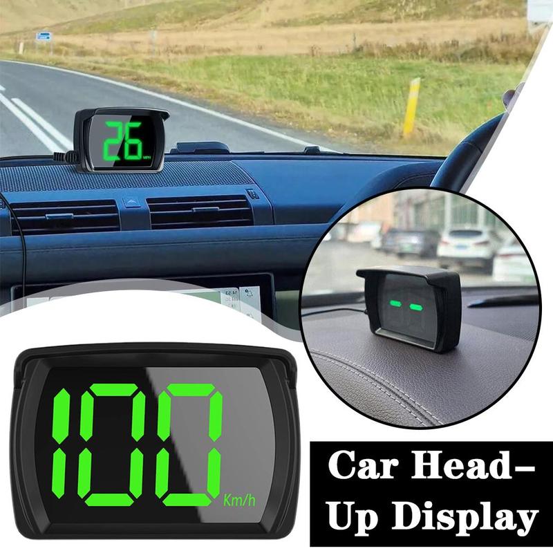 Đồng Hồ Đo Tốc Độ Kỹ Thuật Số, Hud Xe Hơi, Đồng Hồ Đo Tốc Độ GPS, Màn Hình Lật Đầu, Thích Hợp Cho Tất Cả Các Loại Ô Tô, Có Cổng USB Tốc Độ, Cắm Và Chạy, Dễ Sử Dụng 1