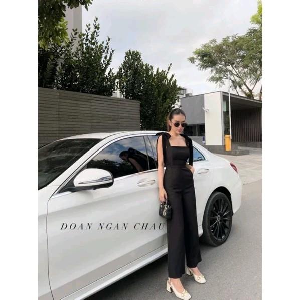 Jumpsuits dáng dài thắt dây chất Kate silk - For - Taffta - Tuyết mưa cho nữ - Women 0