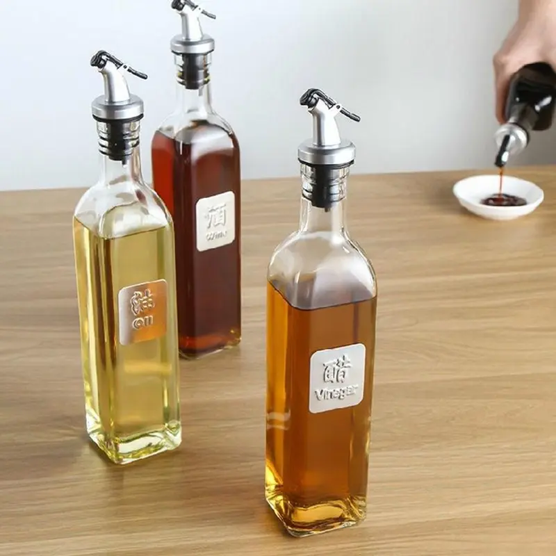 Chai đựnġ dầu ăn, nước mắm, chất liệu thủy tinh an toàn sức khỏe 250ml 7