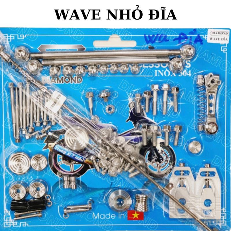 Full bộ ốc dàn chân salaya các dòng xe Wave/ Future led/ Sirius/ Ex135/ Ex150/ Vision/Vario