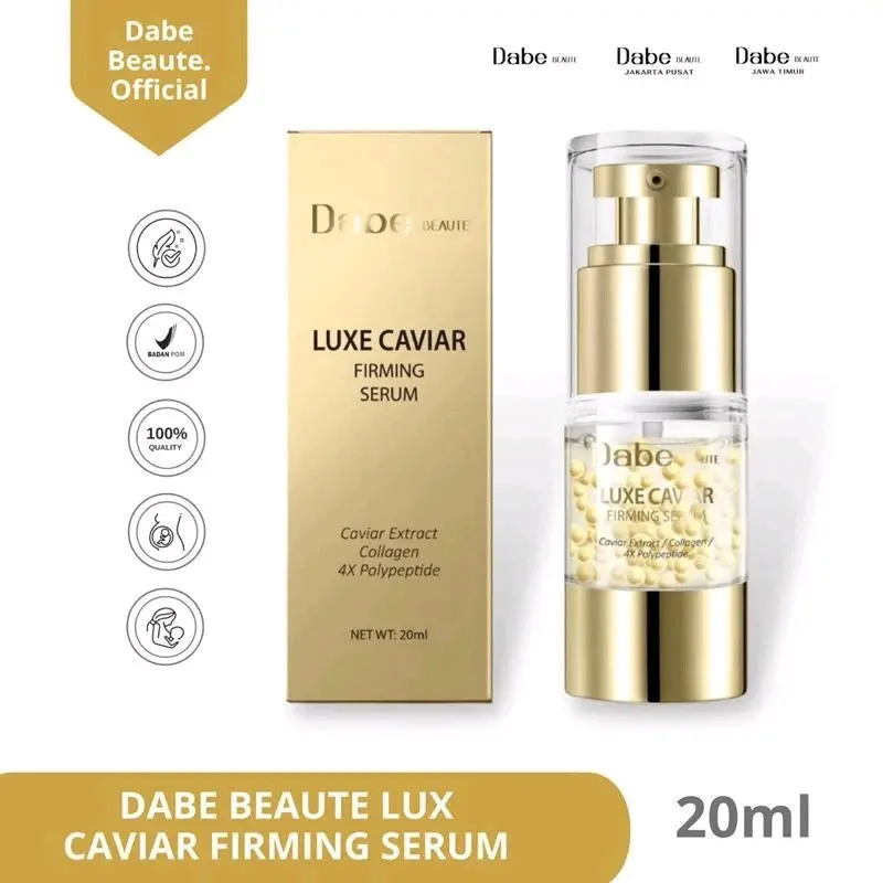 Dabe Beaute Luxe Caviar Firming Serum 20ml - Serum Wajah Anti-Aging untuk Semua Jenis Kulit dengan Formula Luxe Caviar BPOM NA11232000040 Perawatan Kerutan 1