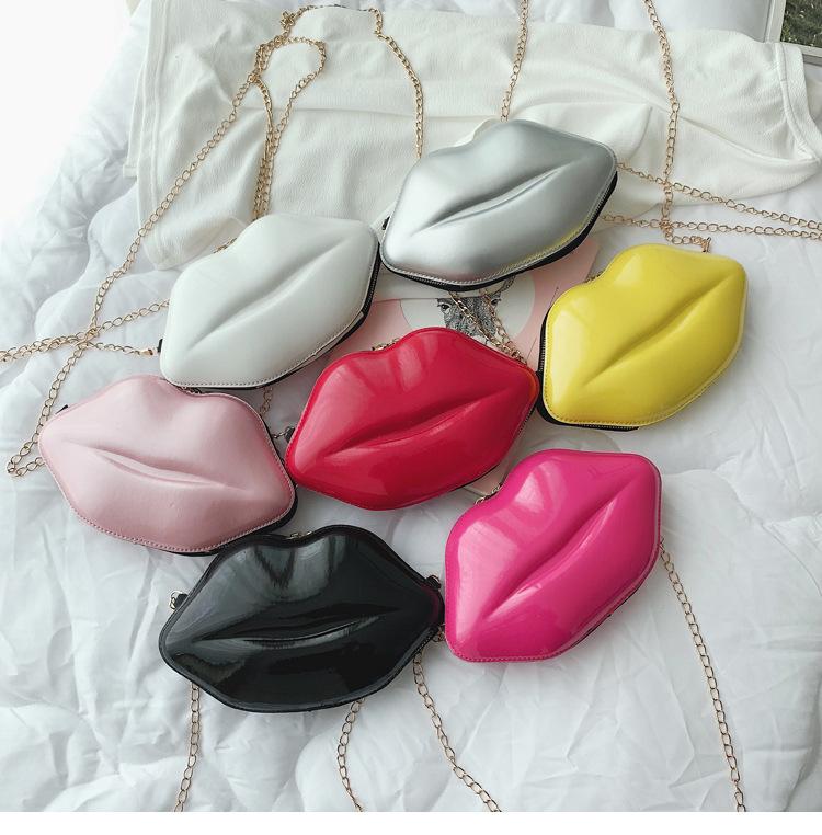Product Introduction of Fashion Korean style chain lip small bag ins super hot women's bag all-match mini shoulder messenger bag 37