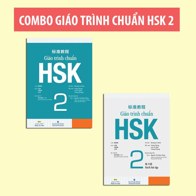 Sách - Giáo Trình Chuẩn HSK 2 Giáo Trình + Bài Tập ( Bản Đen Trắng Lẻ Tuỳ Chọn )