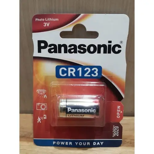 Baterai Panasonic CR123 / Battery CR123 Lithium Power / Baterei CR 123 0