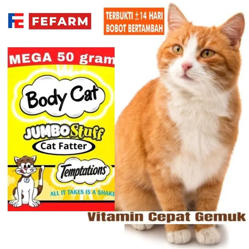 Suplemen Penggemuk Kucing Body Fat 50gr FEFARM 2