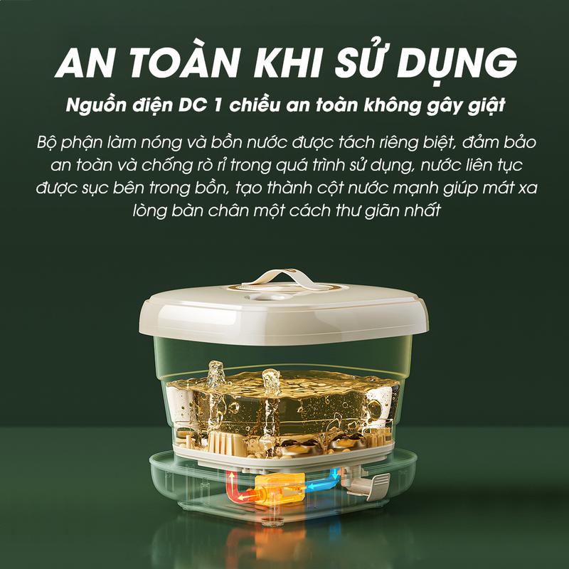 Product Introduction of Bồn ngâm chân massage gấp gọn FIKO MS9 - Tặng ổ cắm chống giật và túi thảo mộc ngâm chân 23