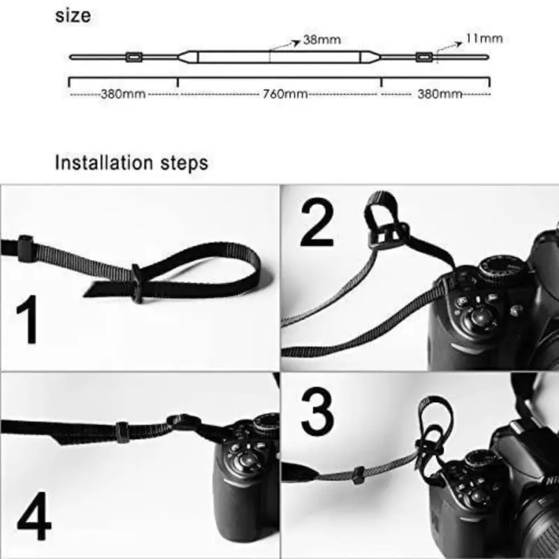 Dây Đeo Máy Ảnh Bằng Da Bông, Phong Cách Cổ Điển Có Thể Điều Chỉnh, Cho Máy Ảnh SLR Và DSLR, Thắt Lưng Cổ Vai, Thích Hợp Cho Sony, Nikon Và Canon, Thắt Lưng Máy Ảnh, Phụ Kiện Máy Ảnh 2