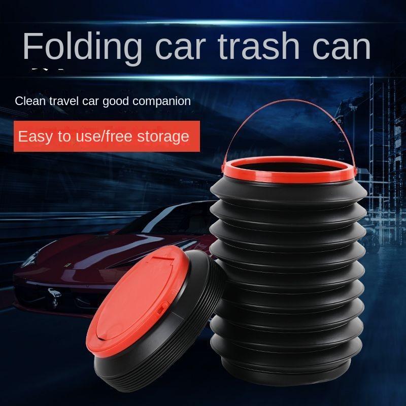 Car-mounted compression bucket foldable telescopic foldable bucket ...