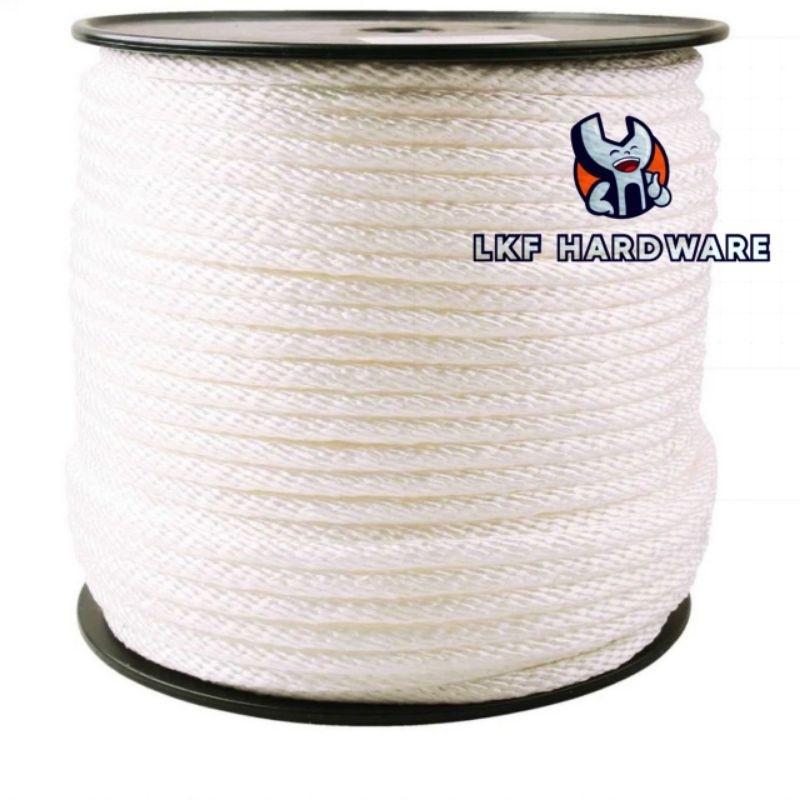 [10 Meters / 20 Meters] White Braided Nylon Rope Roll Polypropylene ...