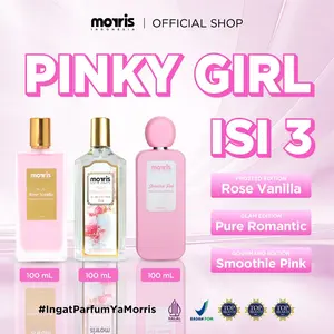 [PINKY GIRL] Morris Frosted Rose Vanilla+Pure Romantic+Gourmand Smoothie Pink ISI 3