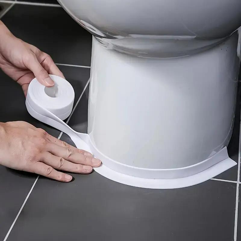 Băng Keo PVC Tự Dính Chống Thấm Nước Dán Viền Bồn Rửa Nhà Bếp Phòng Tắm