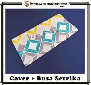 Cover Plus Busa Alas Setrika Tebal 3CM | Bahan Spon Anti Lengket | Motif Random Sesuai Dengan Ketersediaan Stok Yang Ada | ketawarumahtangga sarung