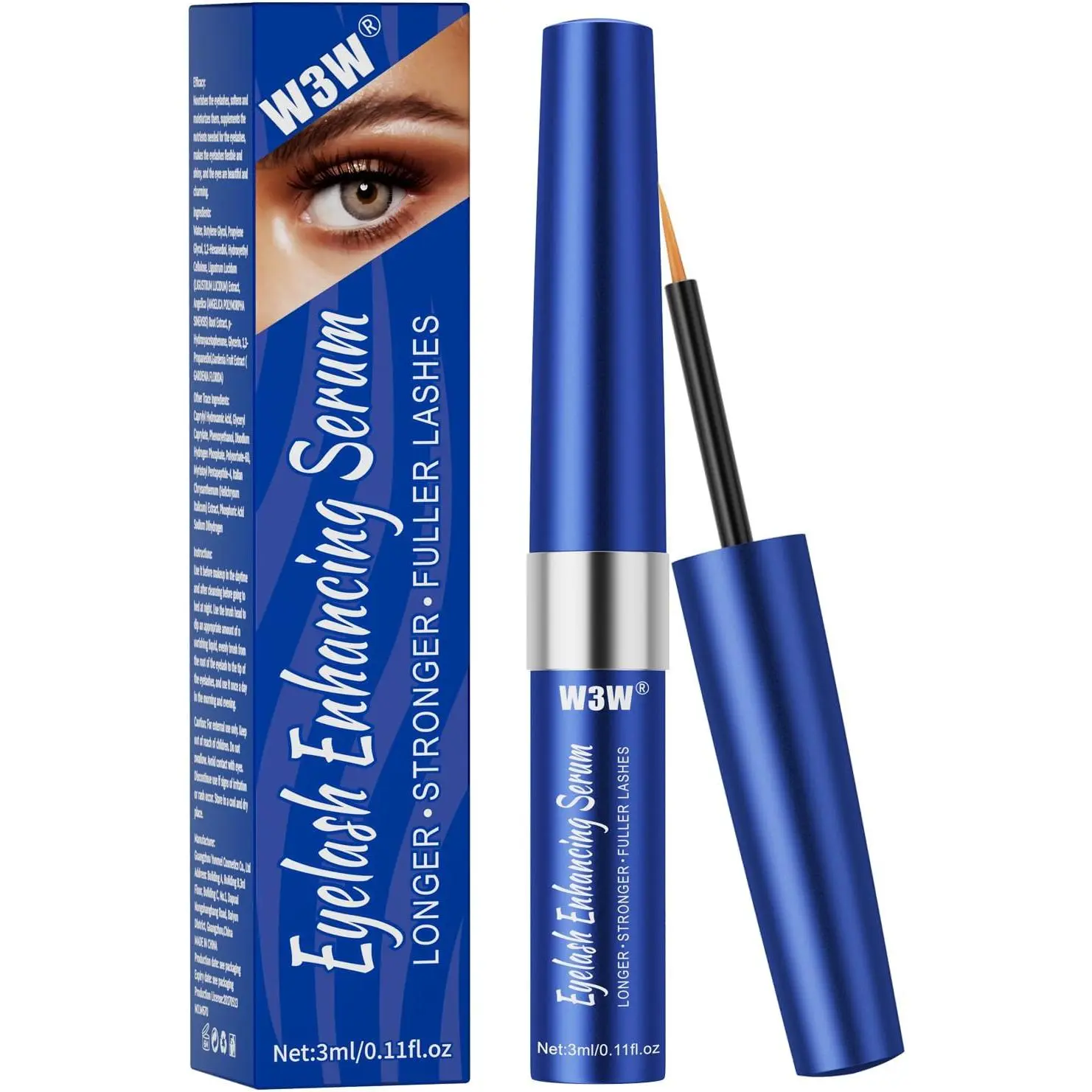 Lash Serum, Eyelashes Growth Serum, Lash Serum for Eyelash Enhance, Eyelash Growth Serum, Gentle Formula for Longer, Fuller and Thicker Lashes, Vegan & Cruelty-Free 3ML