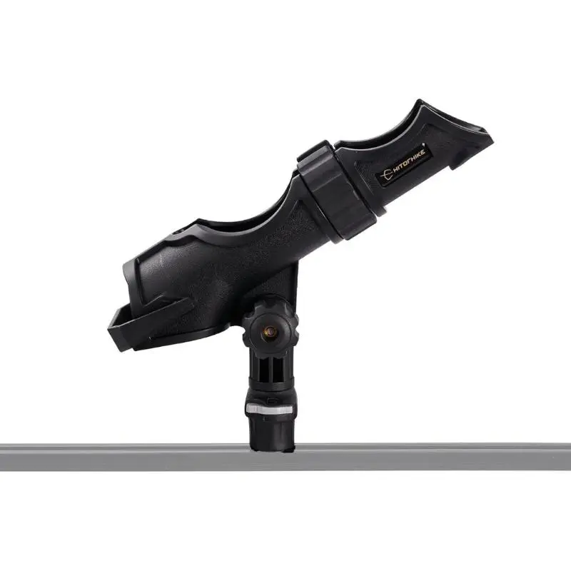 360° Adjustment Fishing Rod Holder, 1 Set Universal Fishing Rod Rack with Mini Track Mount, Outdoor Fishing Accessories