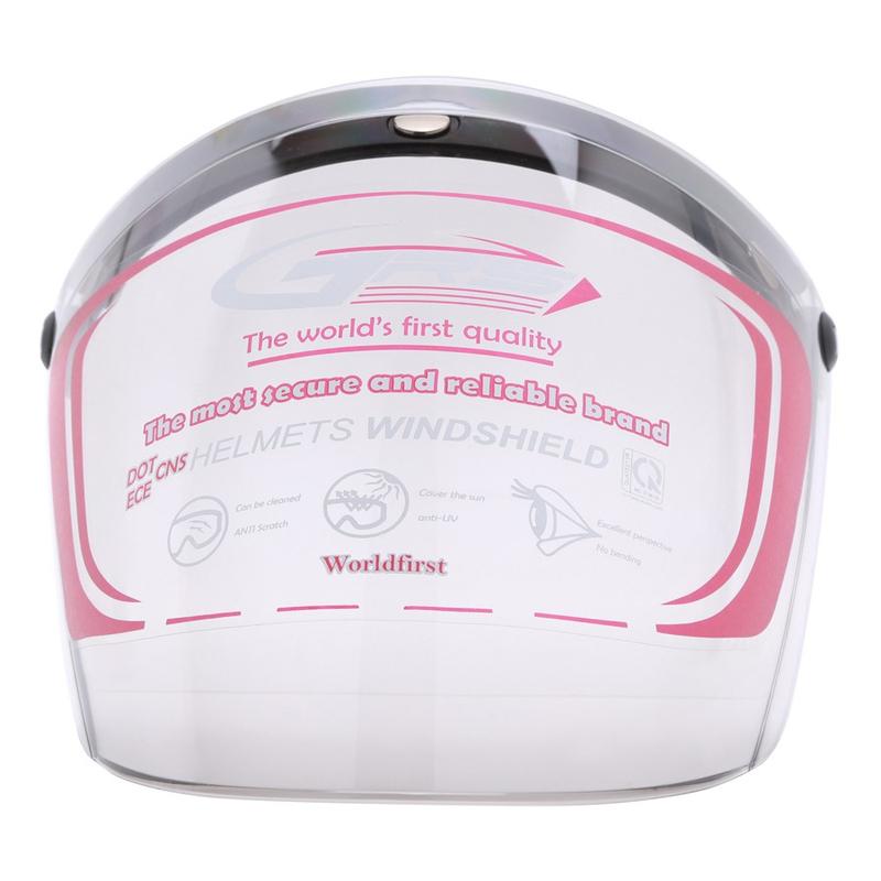 Kính Bấm Gắn Nón Bảo Hiểm 1/2 và 3/4 Chống Tia UV, Kính Dài Cho Mũ Có 3 Nút Bấm