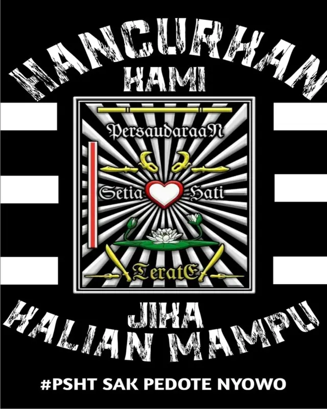 STIKER PSHT 6 X 7,5 CM | SILAT | PERGURUAN SILAT | VINIL | WATERPROOF | ANTI AIR 8