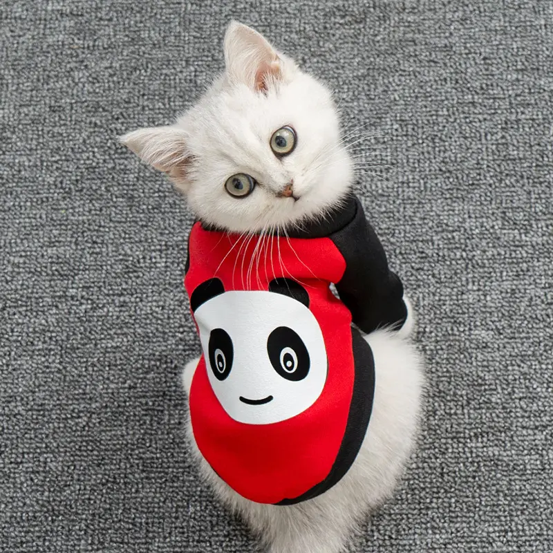 2025 Cat Clothes Dog Clothes Spring Summer Thin Breathable Cat Small Dog Puppy Hoodie Teddy French Bulldog Pet Apparel