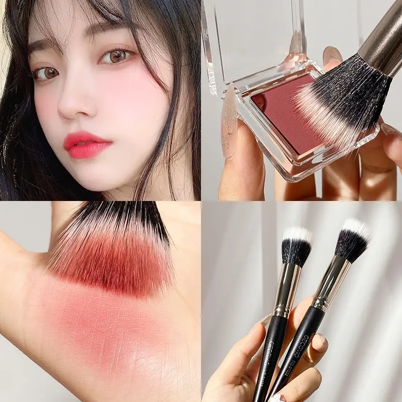 Cọ trang điểm GECOMO Tán Kem Nền má hồng Kẻ Mắt Lông Mày Đầu Cọ Hình Lưỡi Dao Siêu Mỏng Độ Chính Xác Cao Tiện Lợi Mỹ Phẩm Eyeshadow 4
