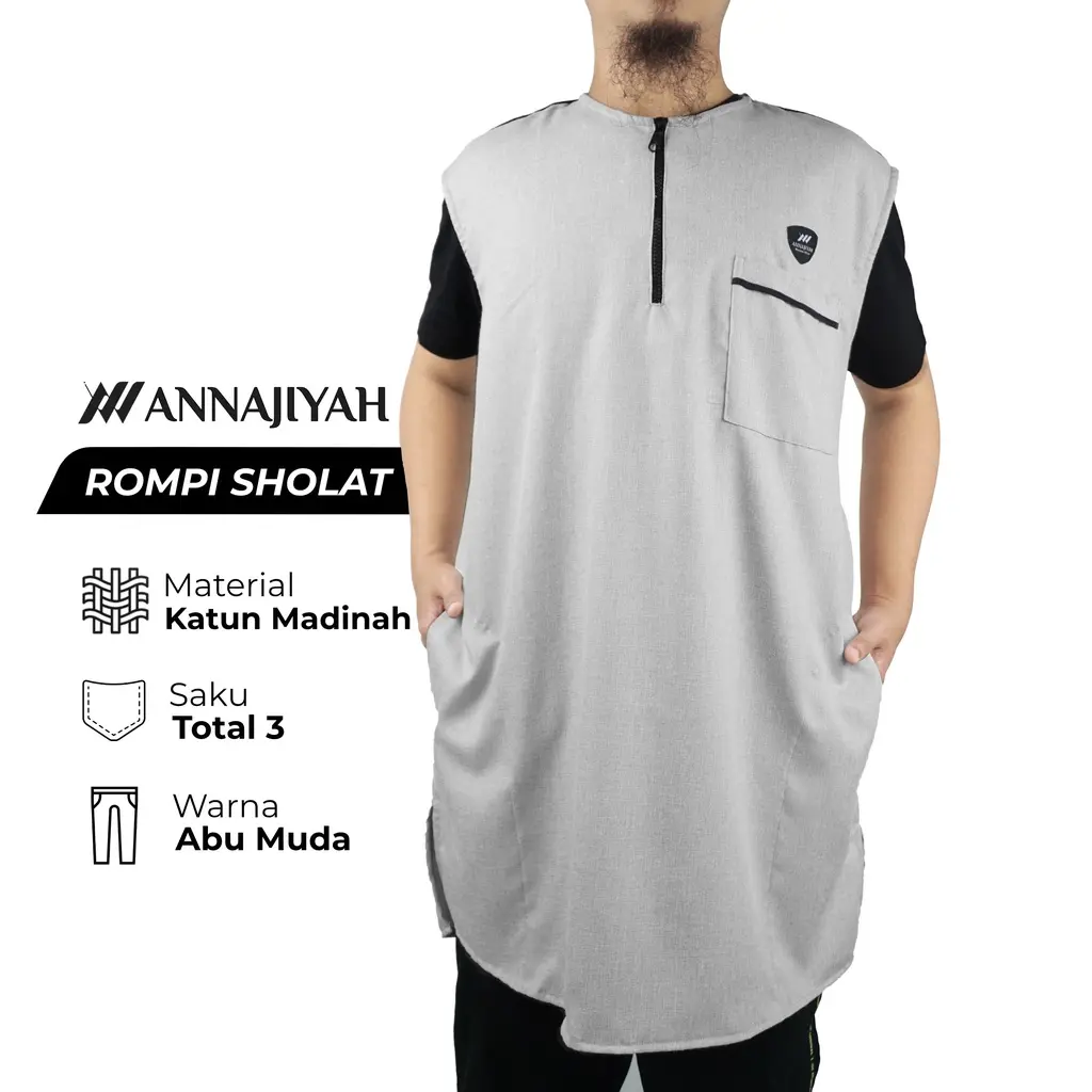 Rompi Sholat Rosal Pria Annajiyah Dewasa atau Anak