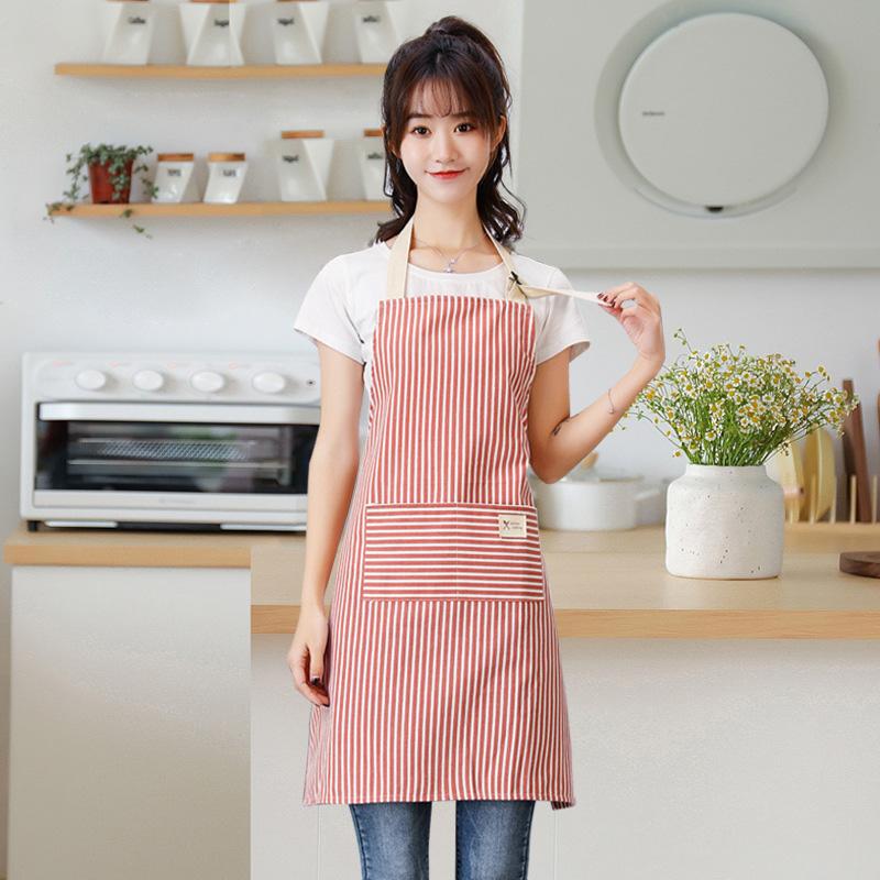 Product Introduction of Kitchen Apron Oil-proof Striped Japanese Aprons For Restaurant Work Chef Waiter Adjustable Size Household Kitchen Accessories Cleaning Cooking Baking Apron 27