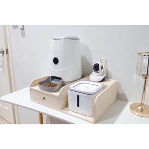 LP33 ชุดโต๊ะอาหาร ที่วางน้ำพุ เครื่องให้อาหารอัตโนมัติ สำหรับสัตว์เลี้ยง หมา แมว พร้อมถ้วยเซรามิก วางได้ทุกรุ่นเช่น PETKIT URPET PANDO สวยงาม แข็งแรง มินิมอล (ไม่รวมน้ำพุ เครื่องอัตโนมัติ กล้อง)