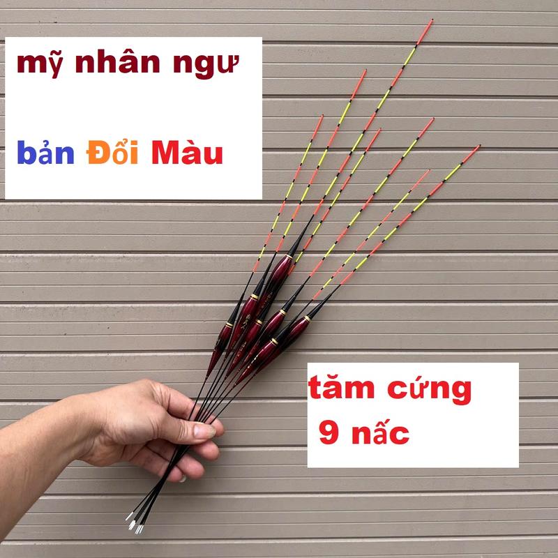 đổi màu Phao câu đài Mỹ Nhân Ngư M8DN câu ngày đêm ,đi câu,fishing