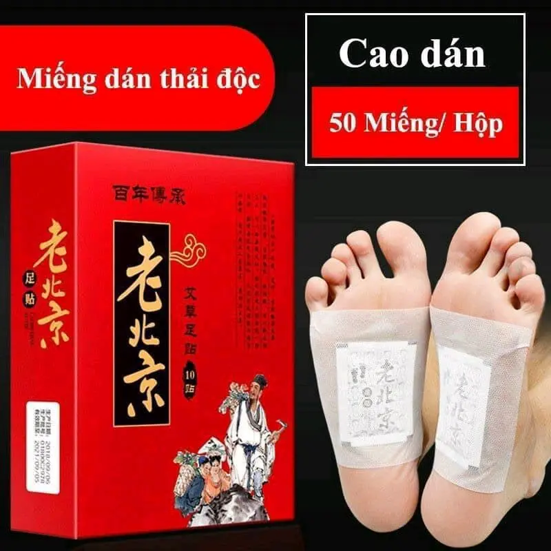 [ Kèm 1 khăn lau bếp ]Hộp 50 Miếng Dán Ngải Cứu  Cải Thiện Giấc Ngủ  ( loại 1 )