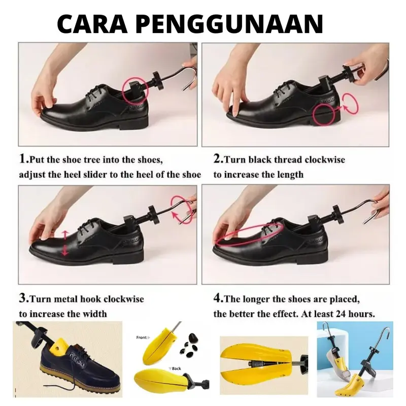 Alat Memperlebar Dan Memperbesar Sepatu Sempit Catok Penyangga Sepatu 3