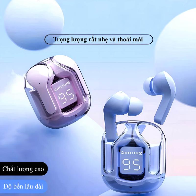 Tai nghe Bluetooth màn hình LED kỹ thuật số, OTA UltraPods, âm thanh HiFi, tai nghe âm nhạc trong tai động, thích hợp cho nghe nhạc, với chức năng Bluetooth