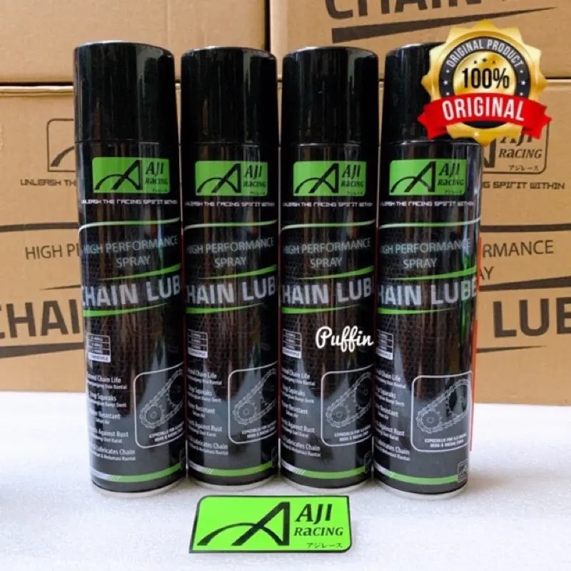 Aji Racing CHAIN LUBE AJI MINYAK RANTAI 330ML ORIGINAL-NEW PACKAGING 2022 (READY STOCK, SABAH & SARAWAK TAK HANTAR)