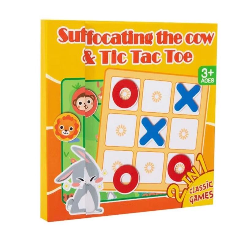 Product Introduction of Early Education Toys Toy Magnetic Chess Game Multiplayer Puzzle Children's Magnetic Tic Tac Toe Portable Clip Design Thinking Training Chess Toys Birthday Gifts 8