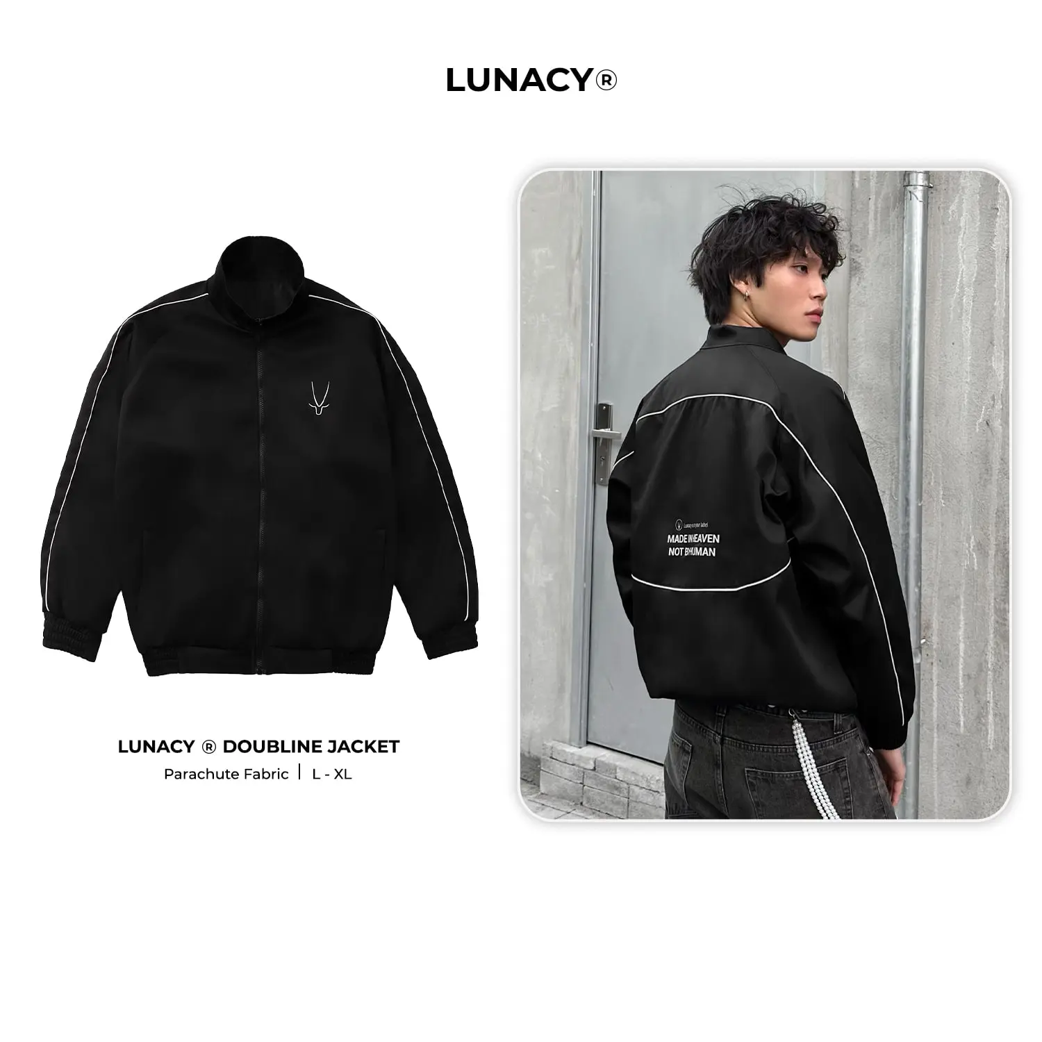 Áo khoác dù Doubline Jacket form rộng khoác ngoài unisex nam nữ