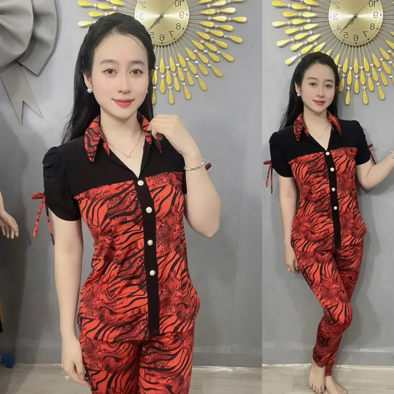 - Đồ bộ thiết kế thun aty tơ - quần dài ống ôm !!!