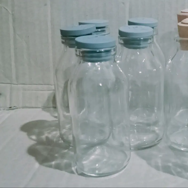 botol asi 100ml, botol kaca asi 100ml lengkap dengan tutup karet Peralatan 2