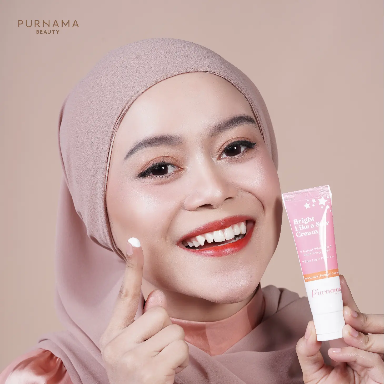 Purnama Beauty Bright Like A Star Cream  Moisturizer Perawatan Pelembab Mencerahkan Kulit Hitam Kulit jadi Glowing - Kosmetik Lesti Kejora - BPOM