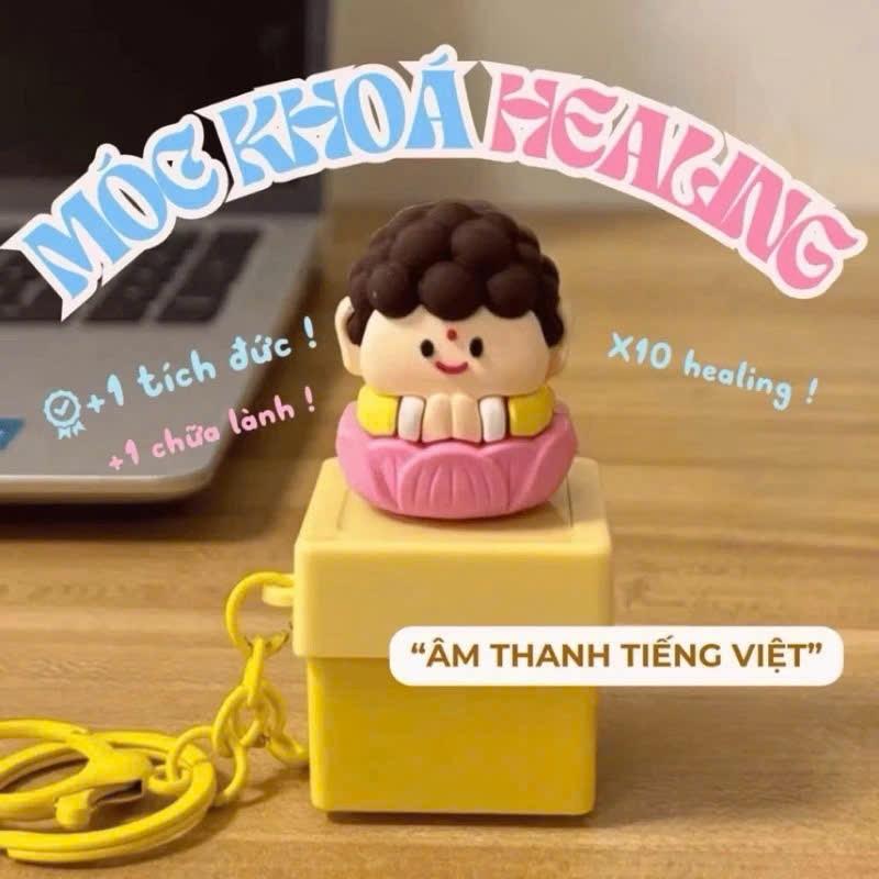 Product Introduction of Móc chìa khóa tịnh tâm phiên bản tiếng việt - Móc Chìa Khoá, Móc Khoá Móc Khóa Women 5